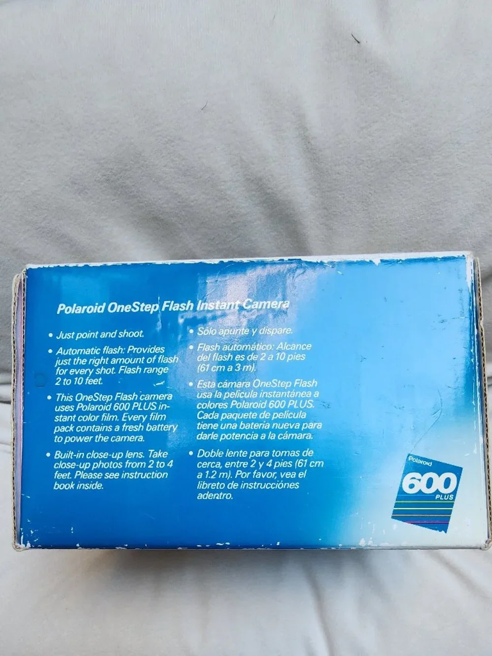 EUC Polaroid 1990s Instant OneStep Flash Camera 600 instant film
